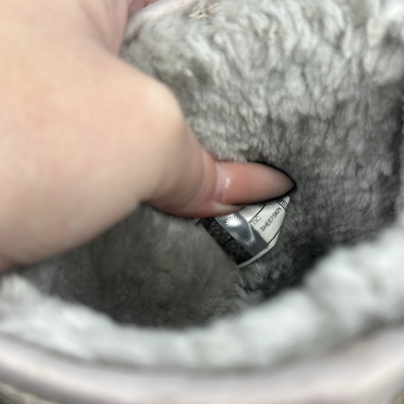 Ugg Classic Short Sequin Gold Glitter Sparkle Boots 3161 - Picture 9 of 10